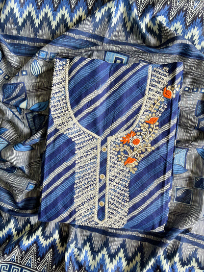 Mulmul cotton handwork suits