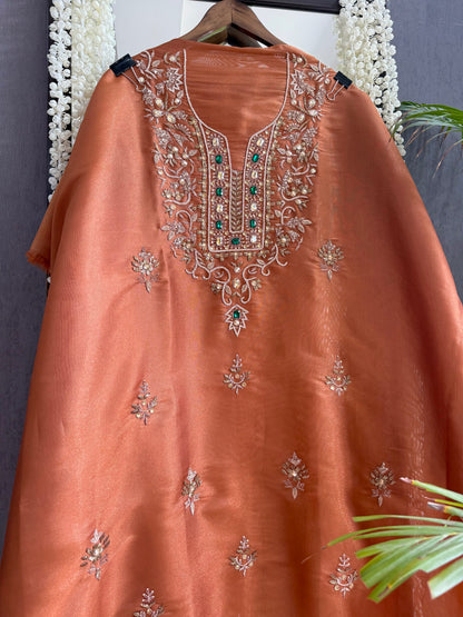Luxurious dabka bejewelled suit