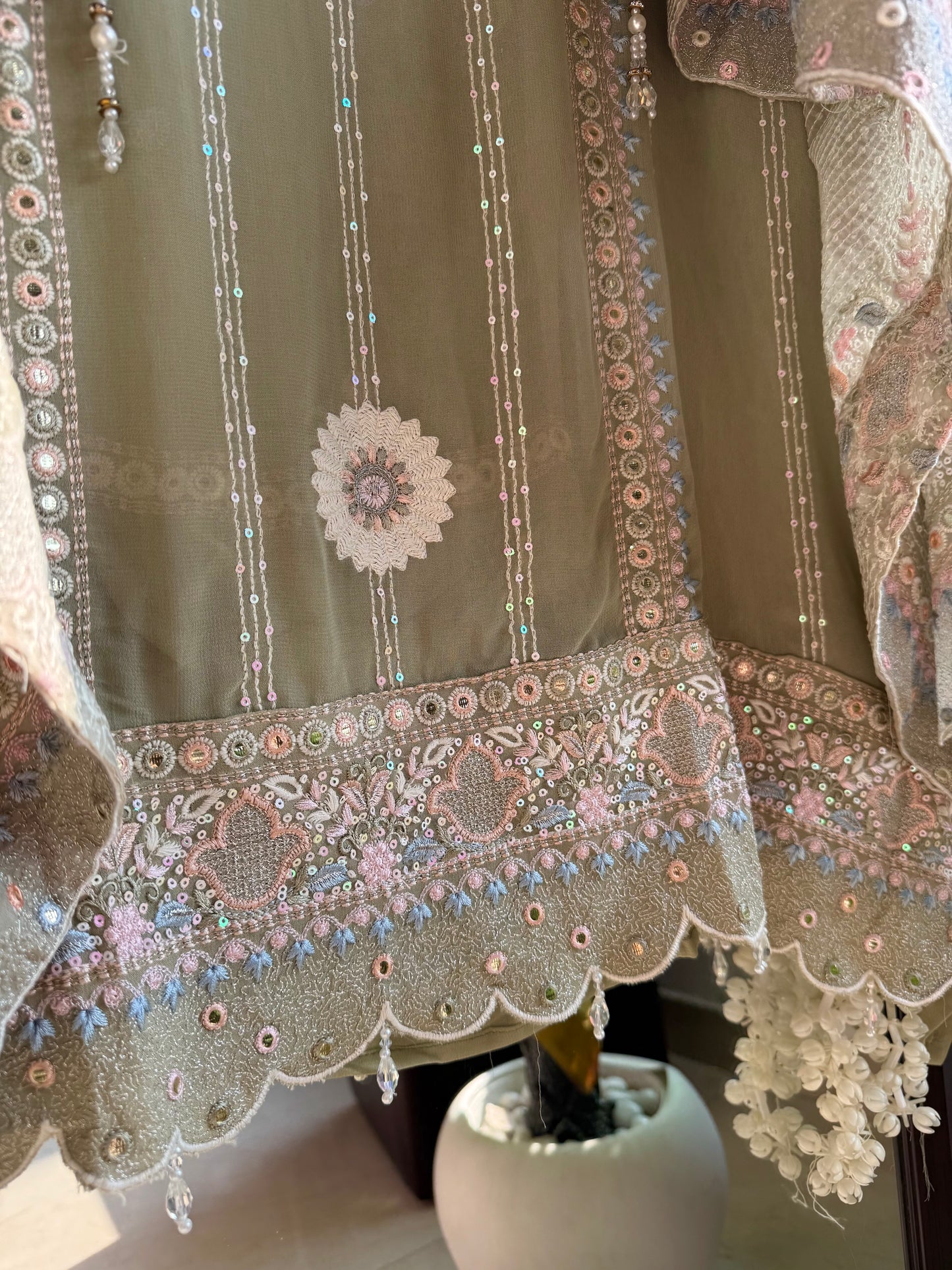 Lucknowi chikankari handwork suit