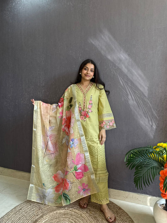 Pakistani schiffili designer suit