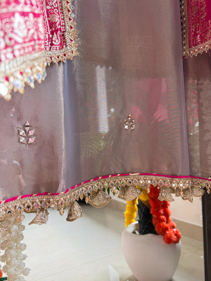 Luxurious Mirrorwork Benarsi suit