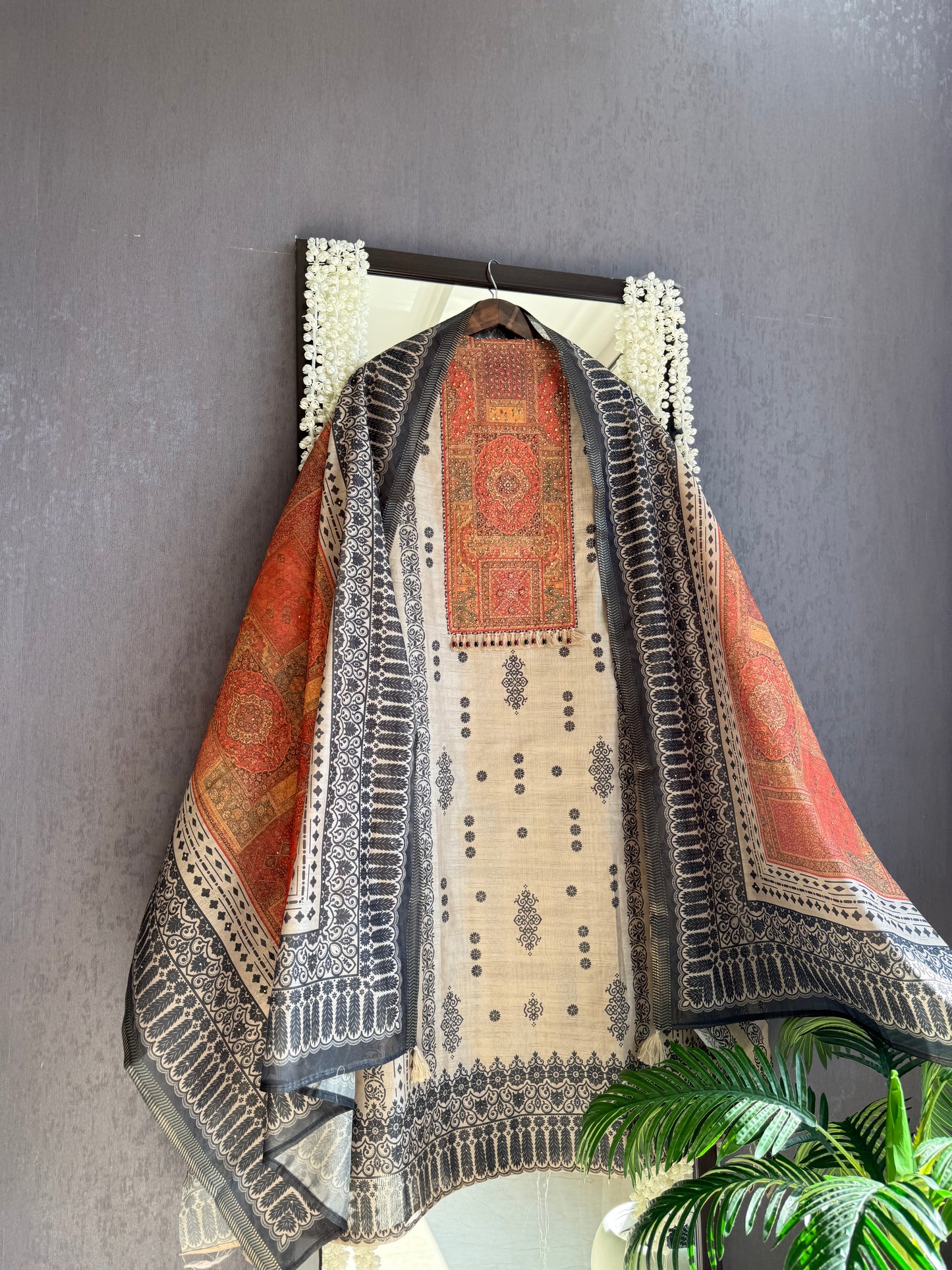 Pure Tussar silk handwork suits