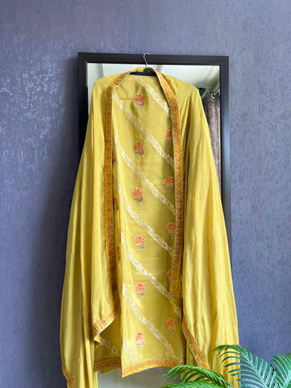 Meenakari Benarsi Tissue silk suit