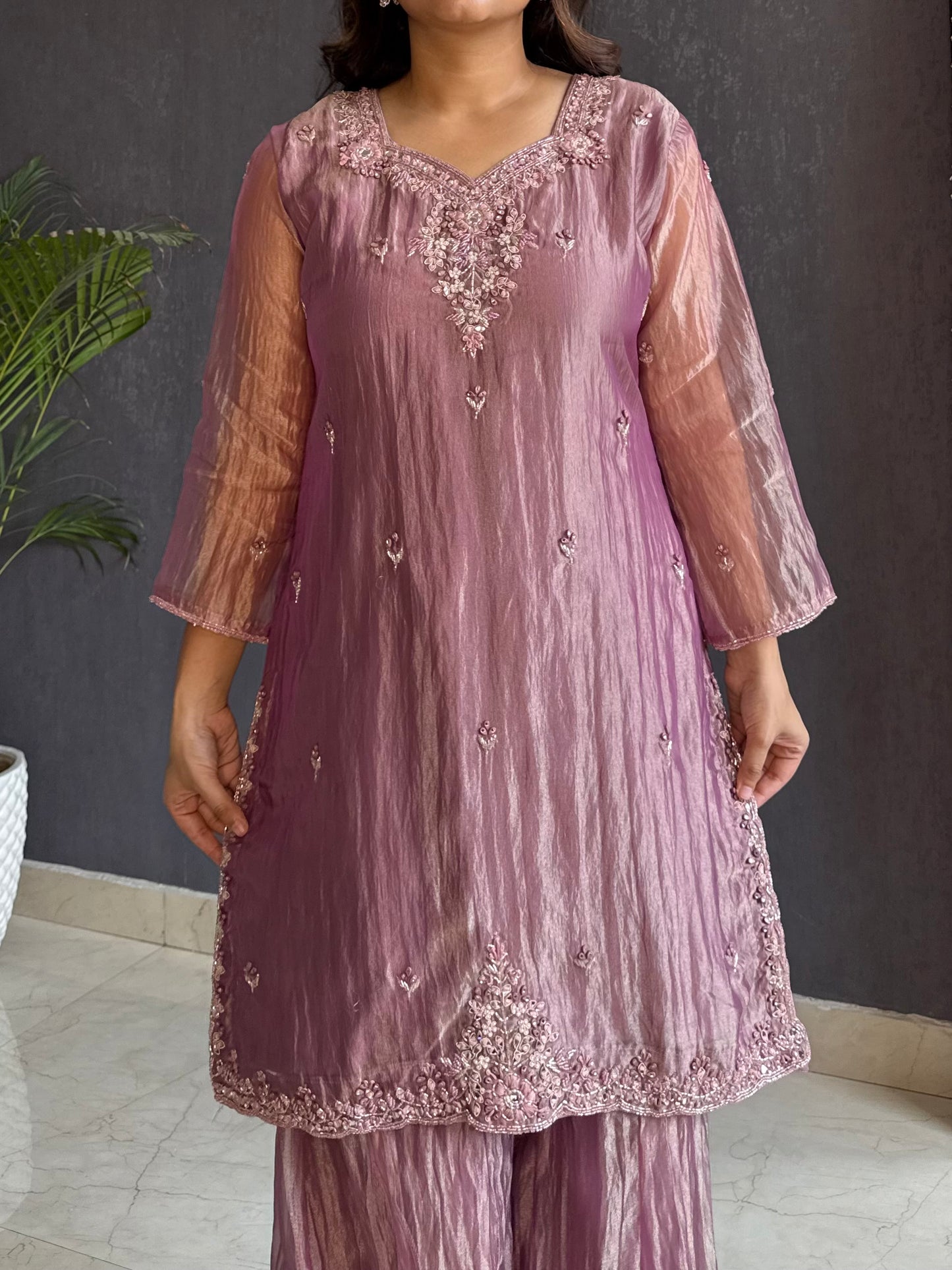 Handwork sharara set