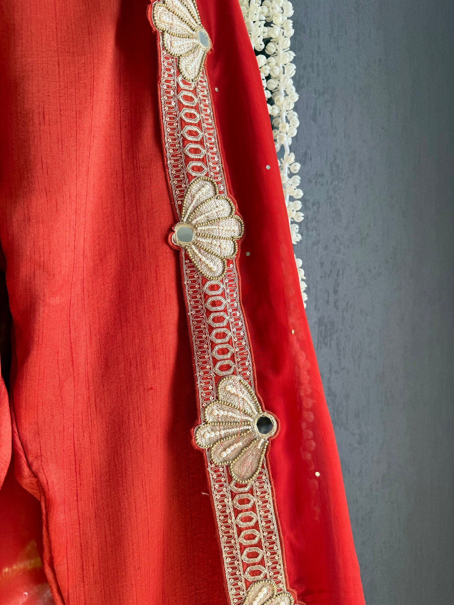 Luxurious raw silk Handwork set