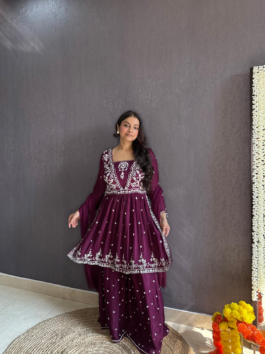 Handwork sharara set