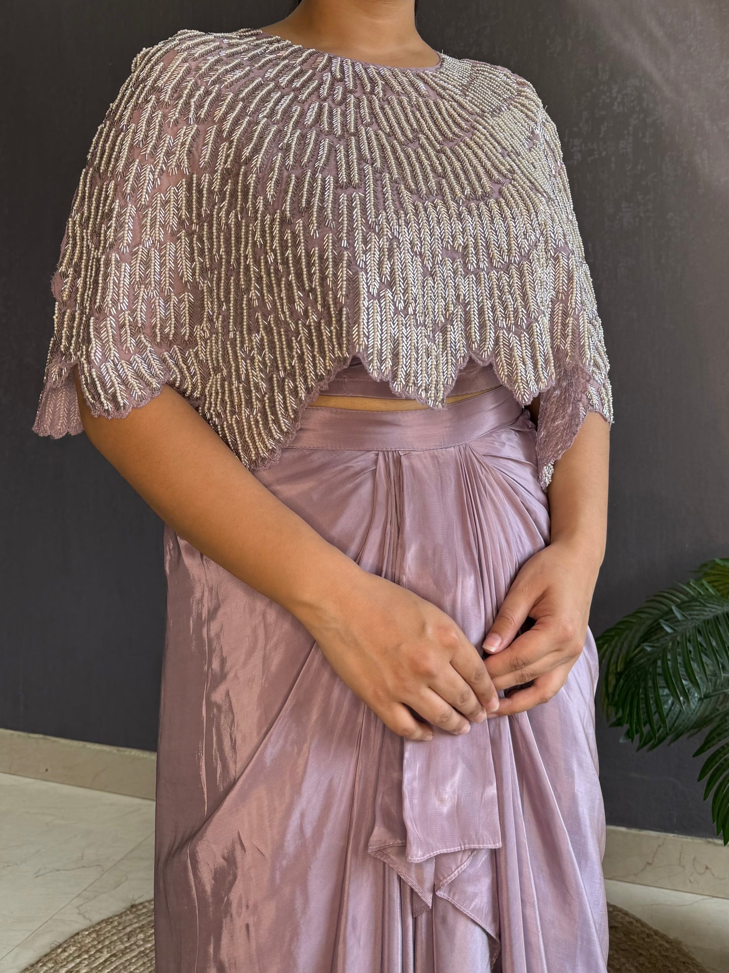 Dhoti skirt Cape set