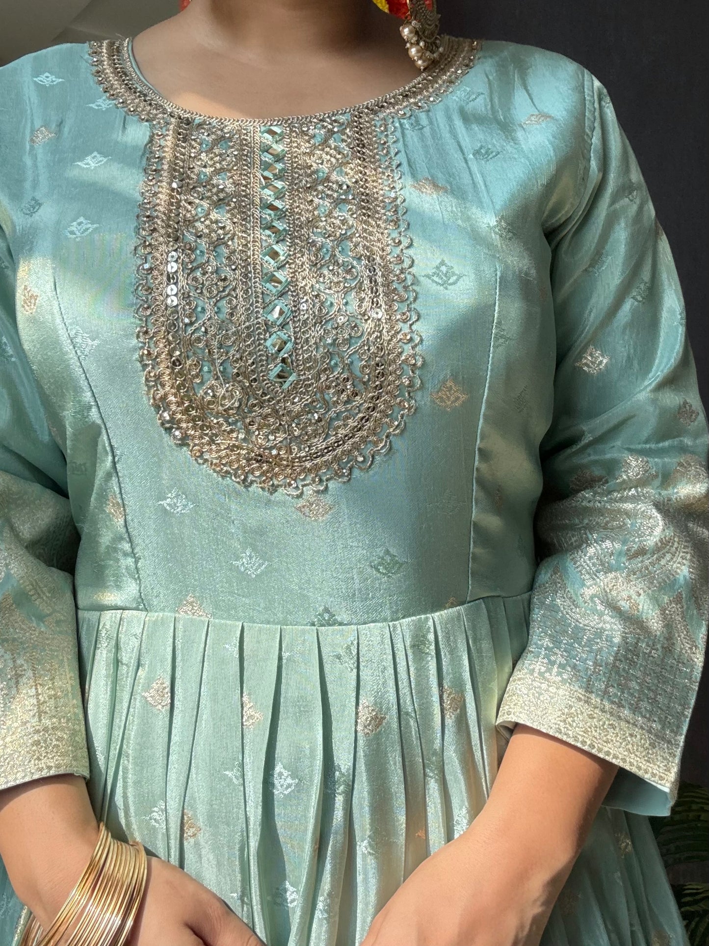 Benarsi Handwork Anarkali suit