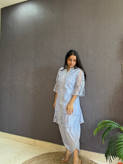 Pure cotton lace work coord