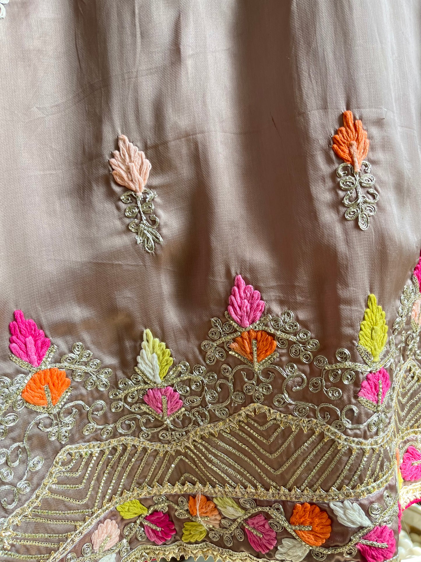 Luxurious Gotapatti silk suit