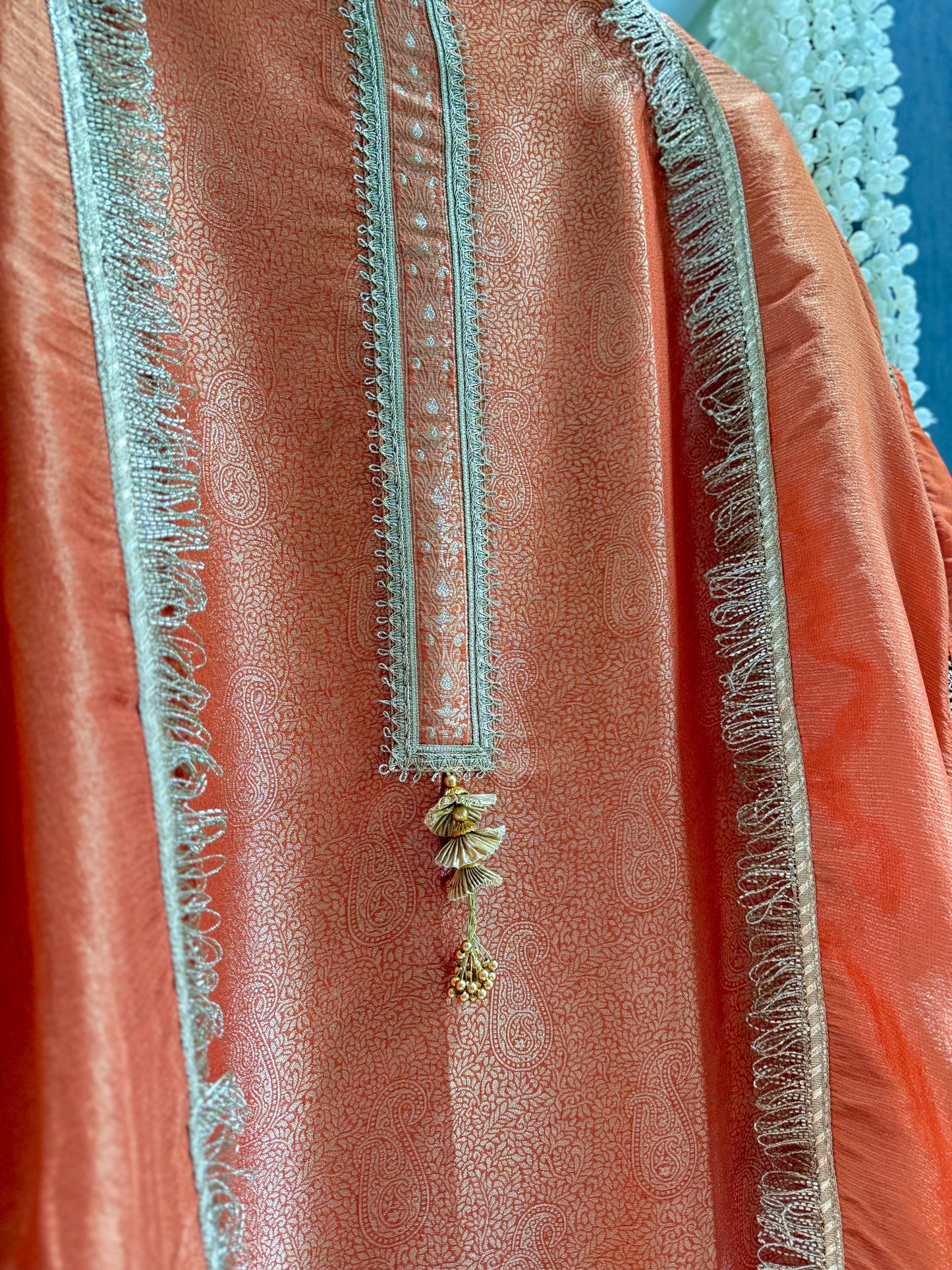 Luxurious brocade benarsi Mirror suit