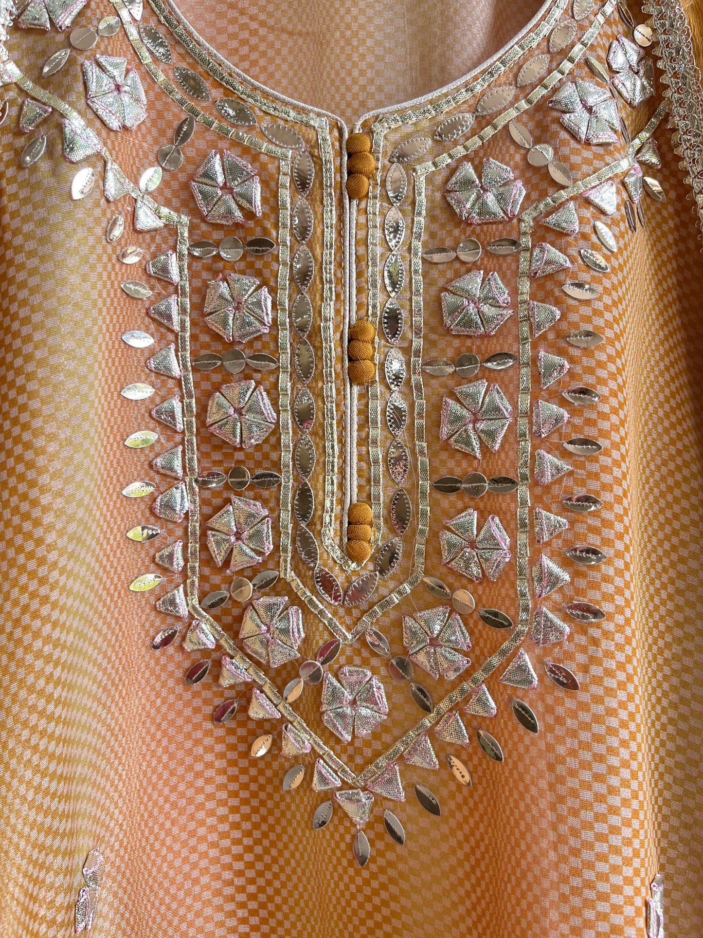 Gotta patti Tissue organza silk suit