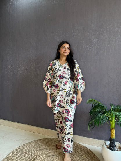 Pure cotton wrap Coord set