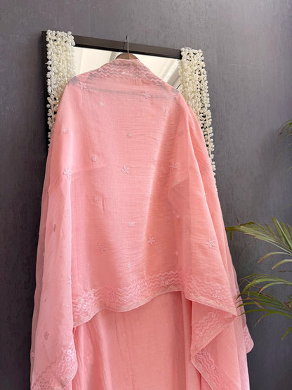 Luxurious Mul chanderi lucknowi paisley suit