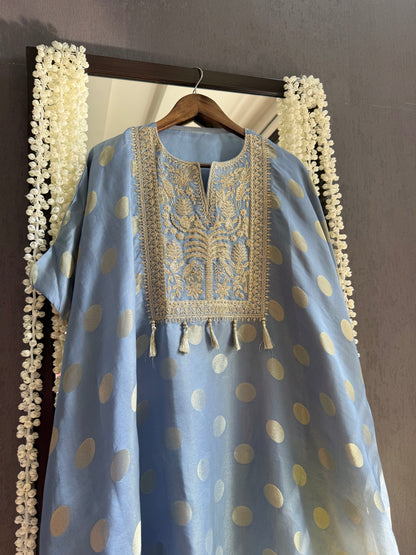 Luxurious Aari work Benarsi suit