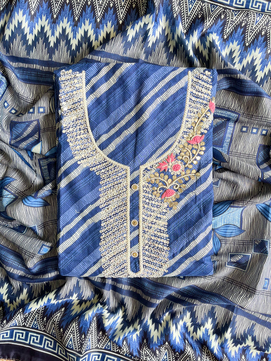 Mulmul cotton handwork suits