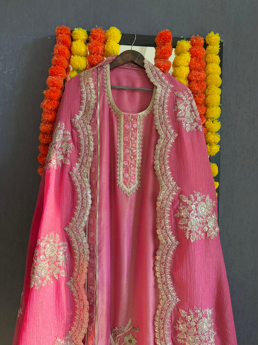 Luxurious Benarsi Tissue silk suit