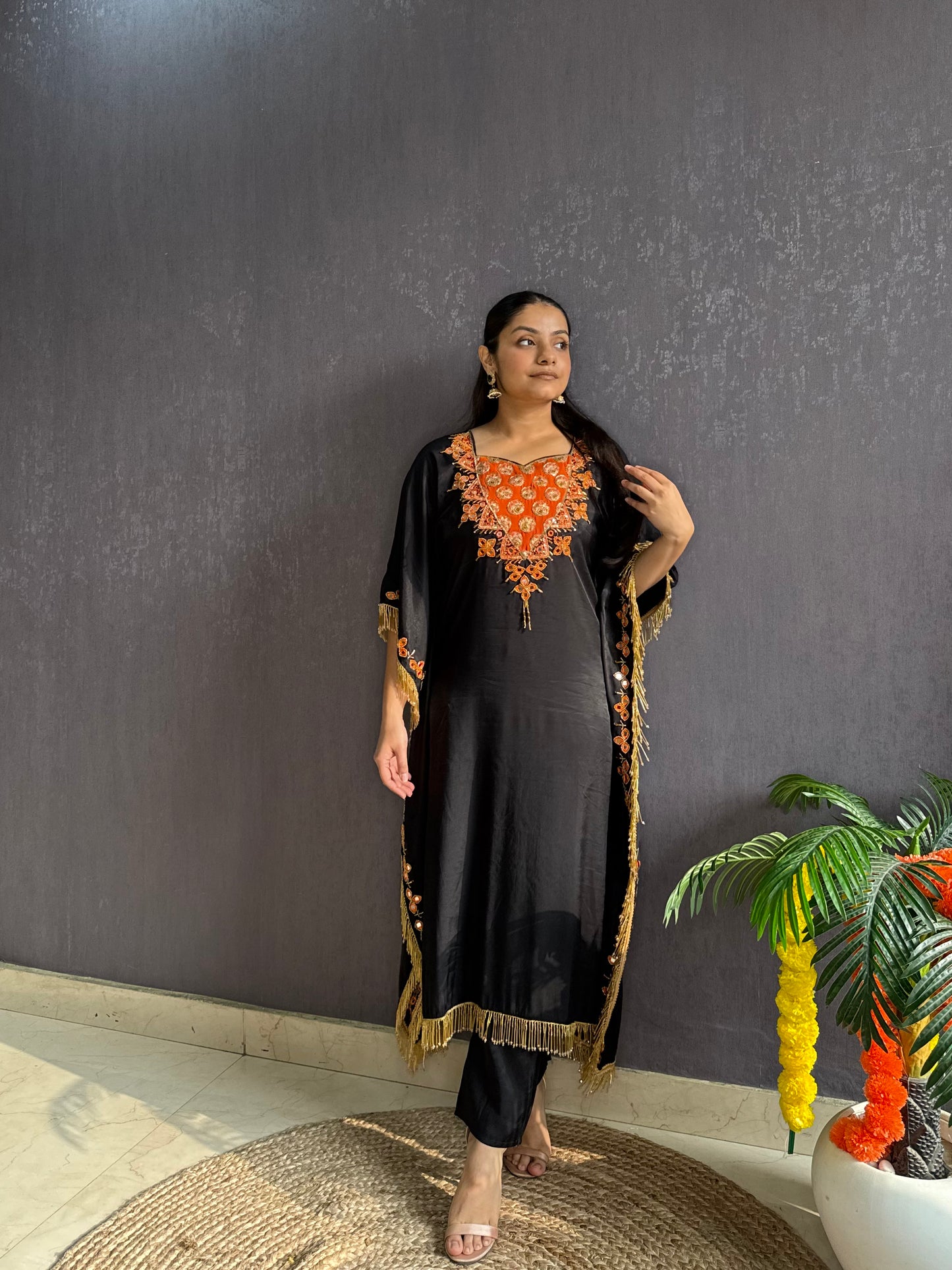 Handwork Sheesha kaftan set