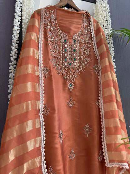 Luxurious dabka bejewelled suit