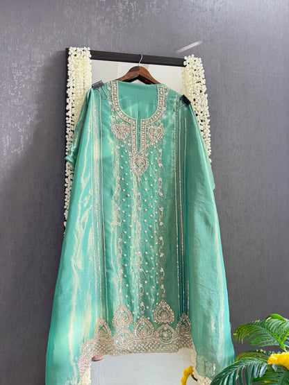 Luxurious hearts handwork suit