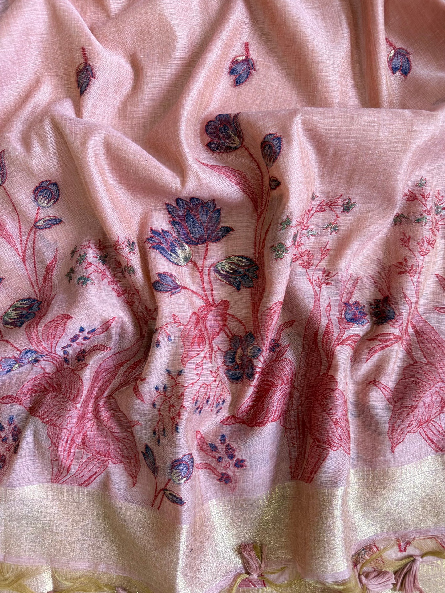 Light Chanderi Jamdani suit