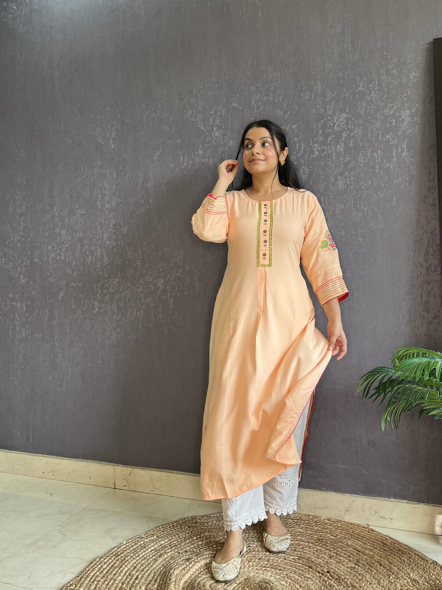 Designer flared kurtas