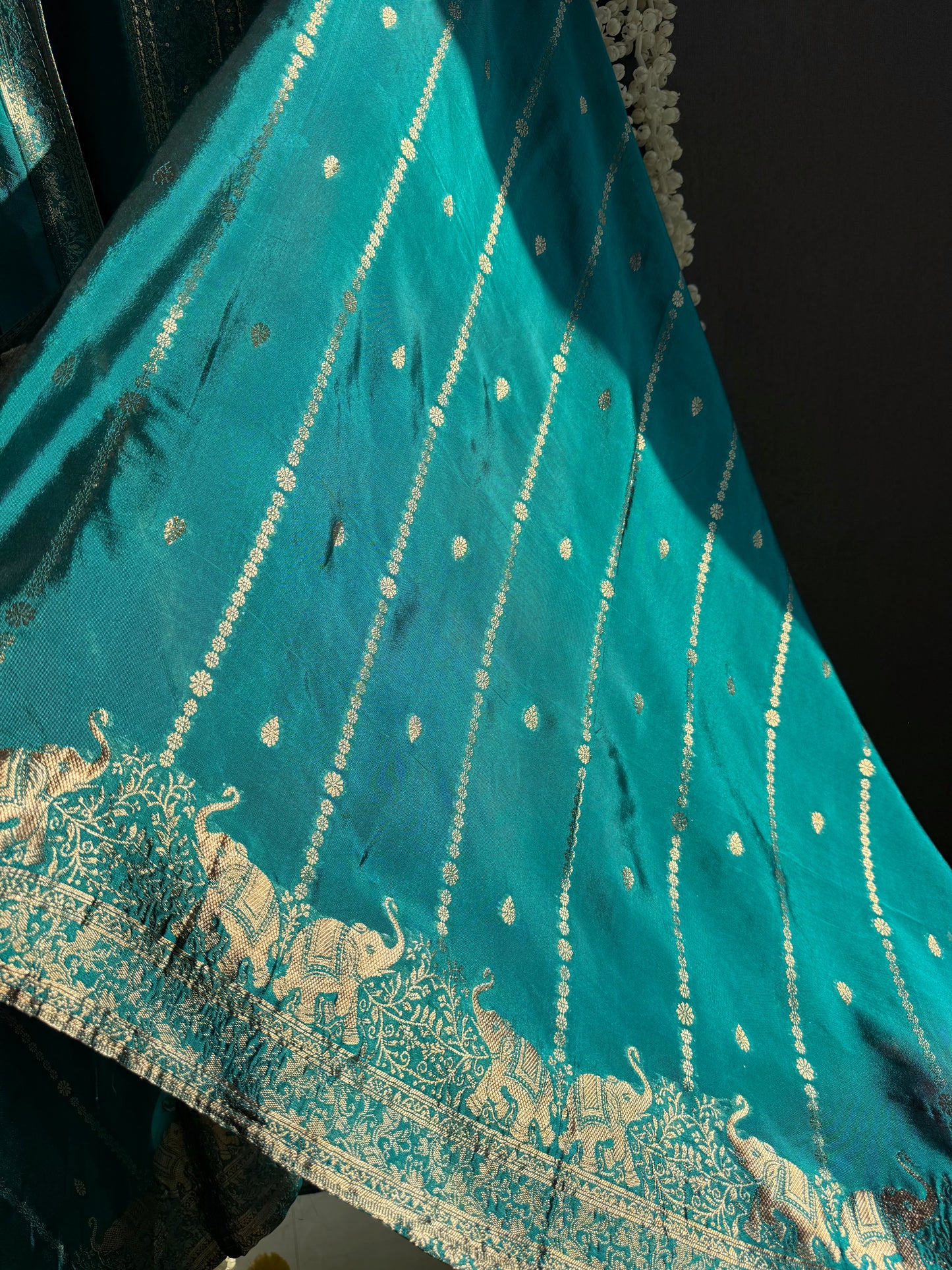 Resham elephant Benarsi silk suit