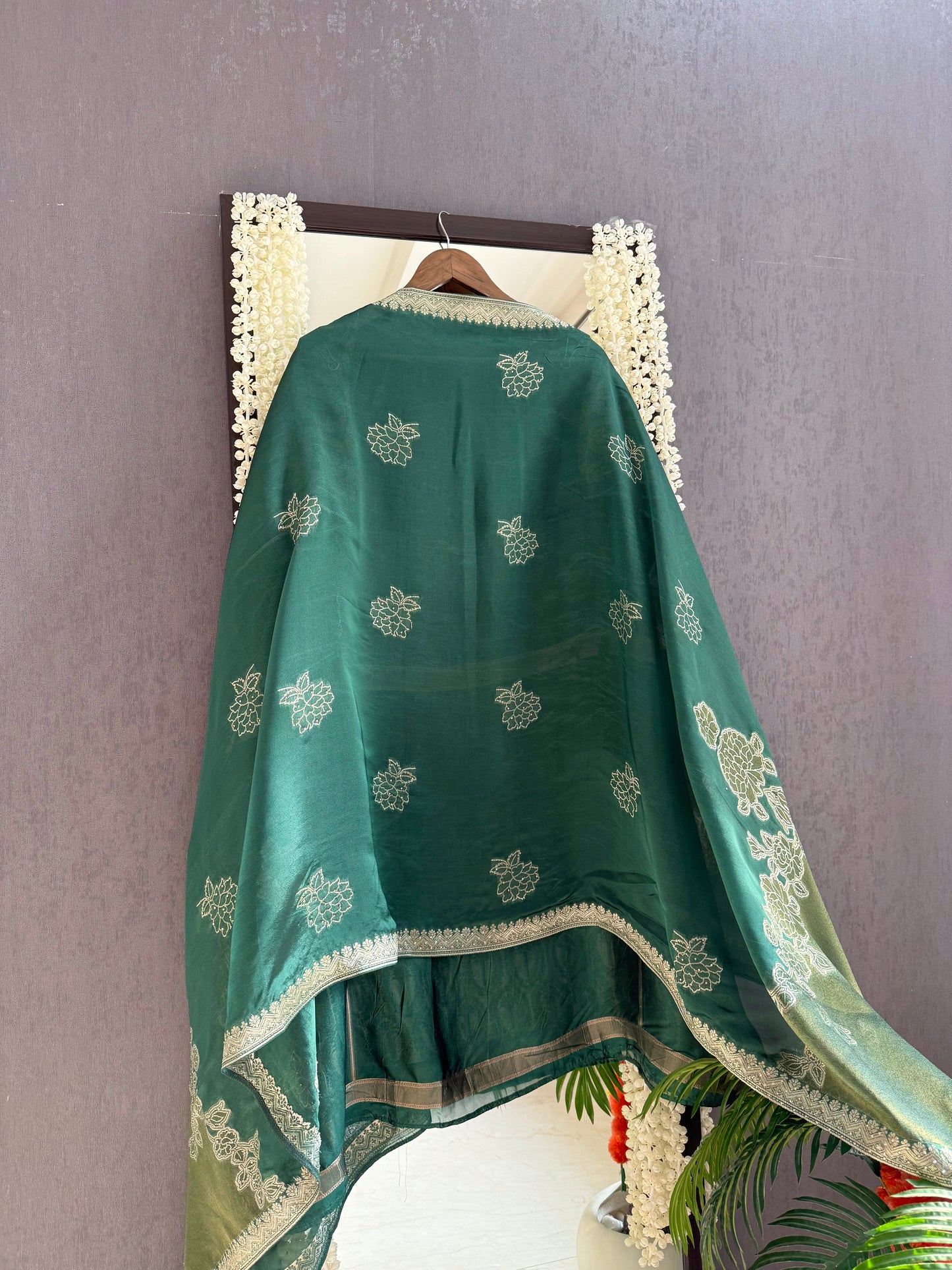 Brocade Benarsi silk suit
