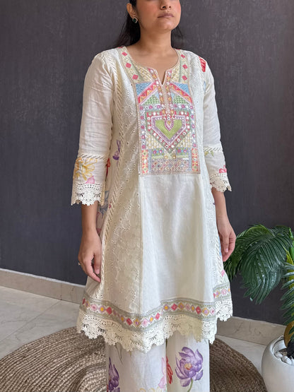 Pure cotton designer kurta set