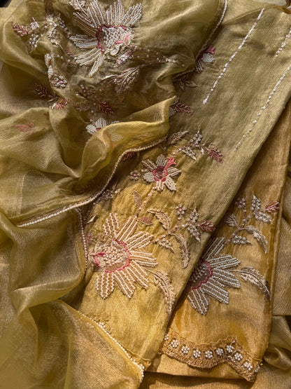 Premium Crush Tissue handwork suit