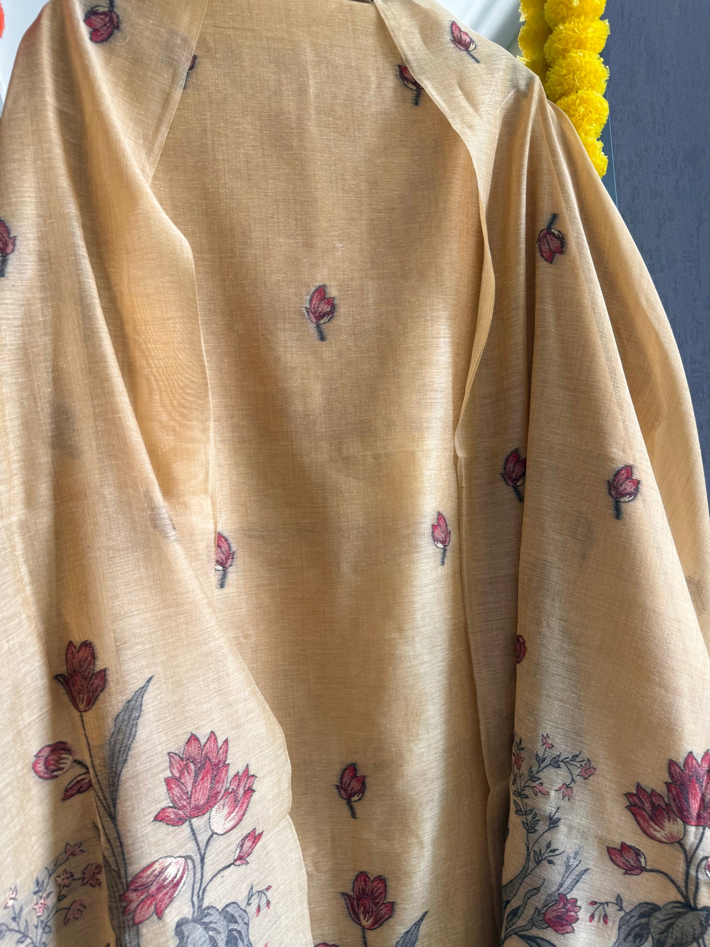 Light Chanderi Jamdani suit