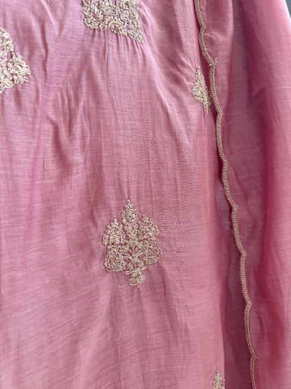 Premium chanderi dori work suit