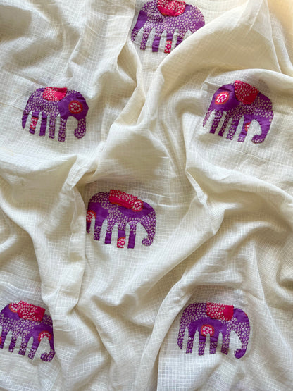 Bandhani Appliqué unstitched suits