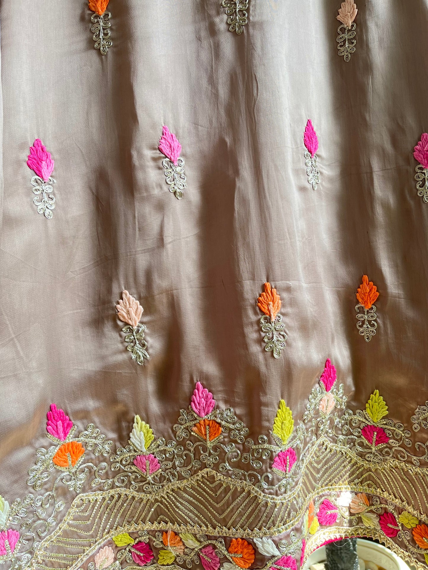 Luxurious Gotapatti silk suit