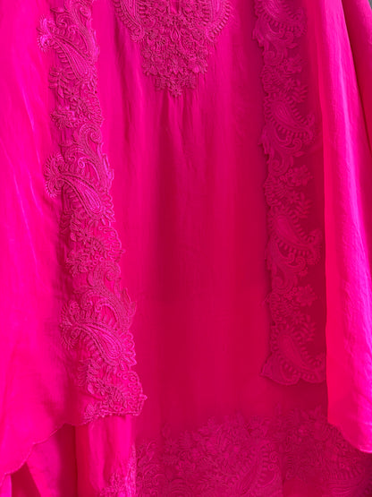 Luxurious aari work organza suit