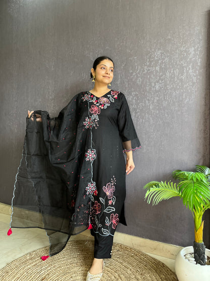 Pure cotton Handwork designer suit set
