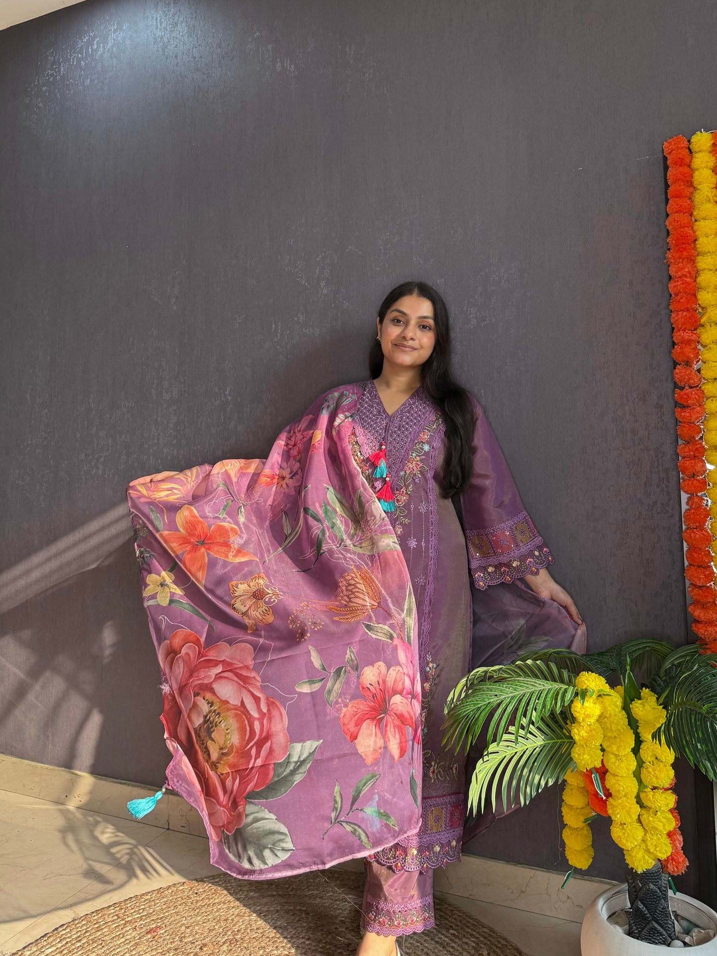 Angrakha Pakistani designer suit