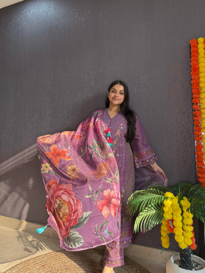 Angrakha Pakistani designer suit