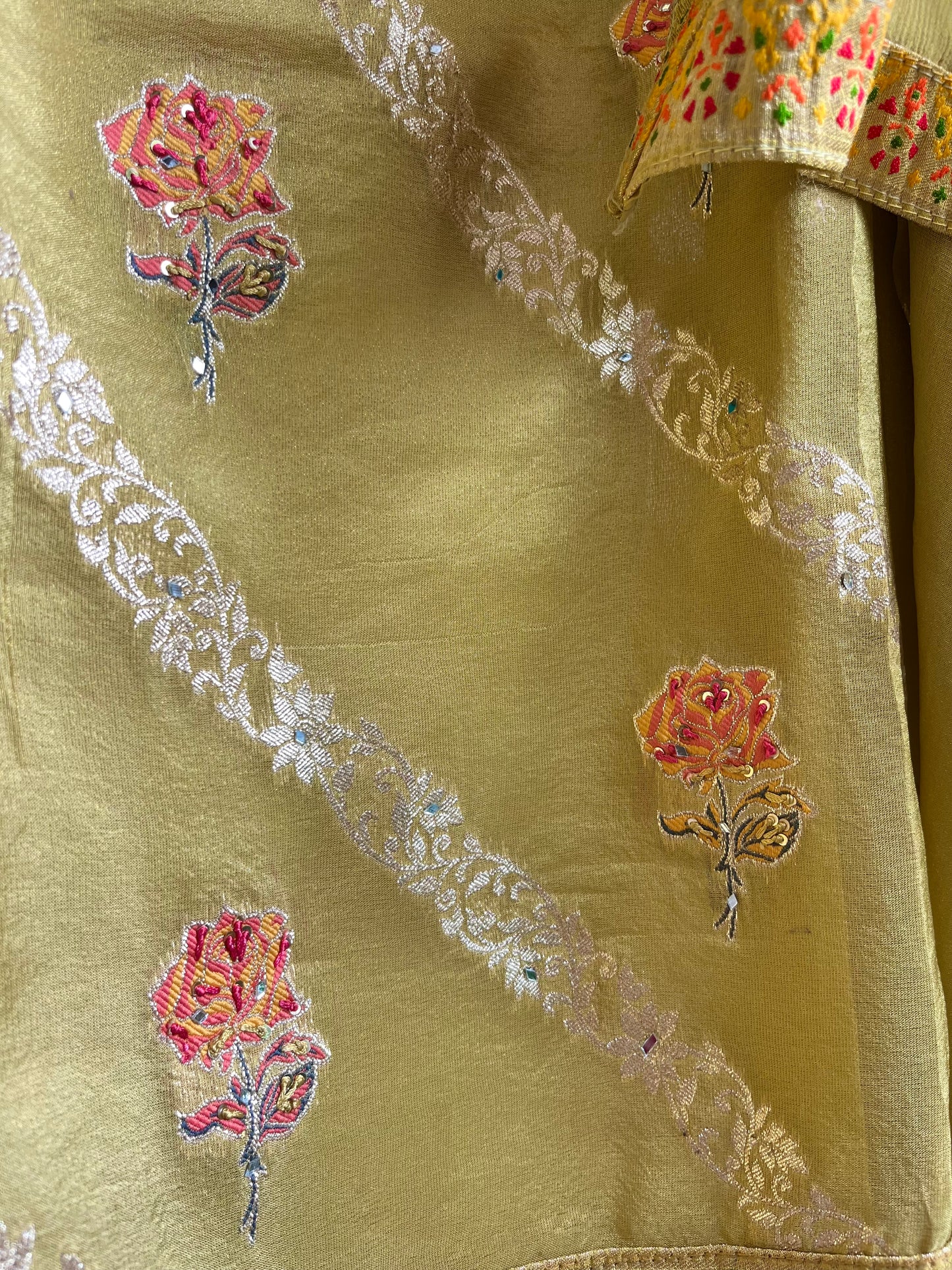Meenakari Benarsi Tissue silk suit