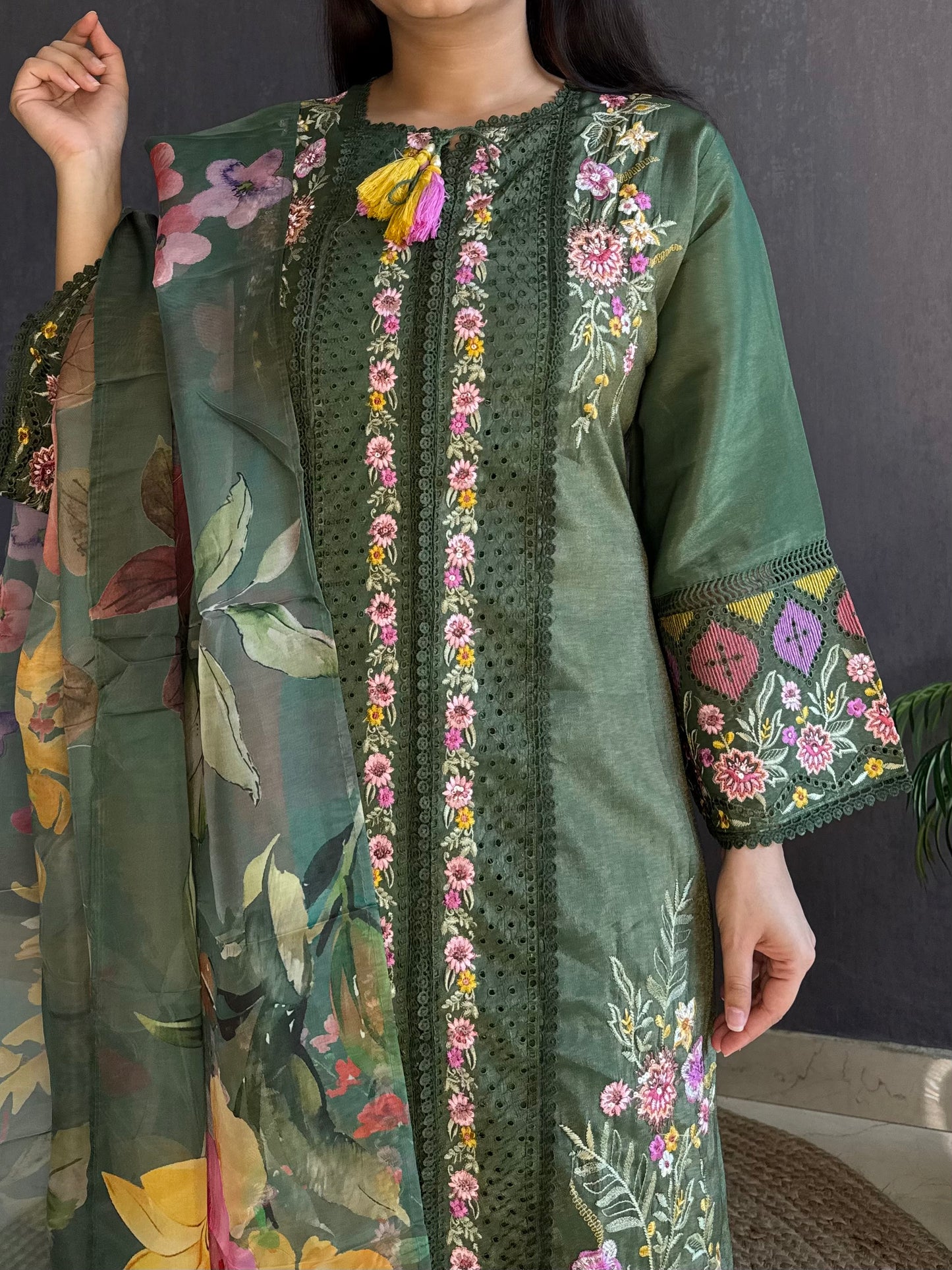 Angrakha Pakistani designer suit