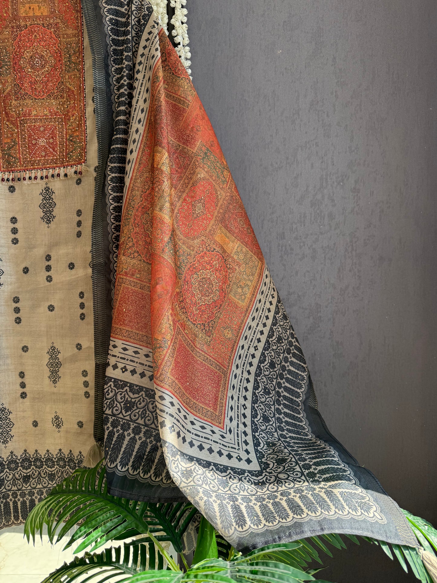 Pure Tussar silk handwork suits