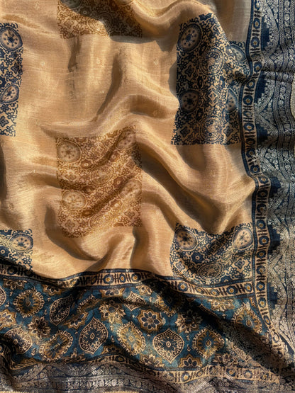 Luxurious Tissue silk Aari work suit