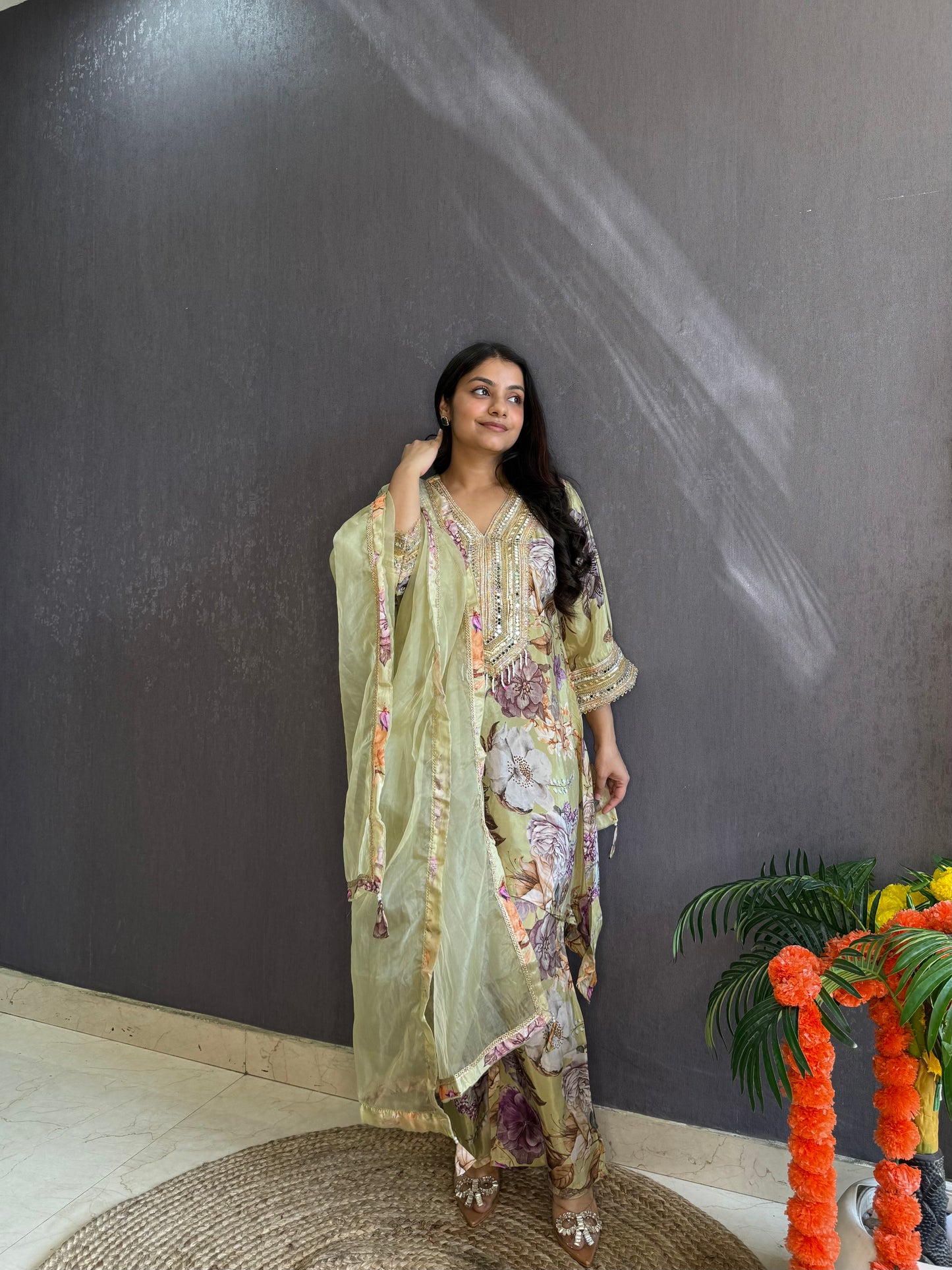 Mirrorwork Pakistani Suit
