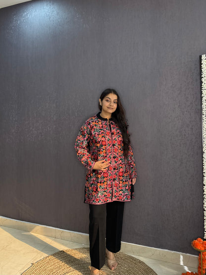 Woollen kashmiri Jacket set