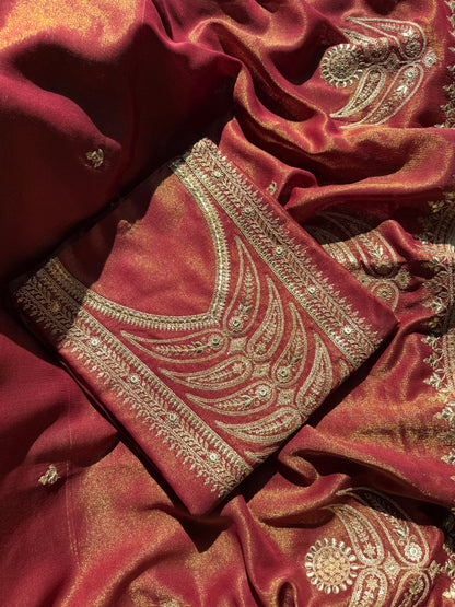 Luxurious Tissue silk suit
