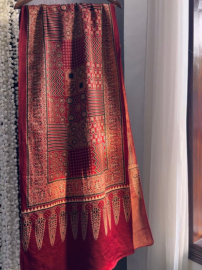 Cotton ajrakh suits