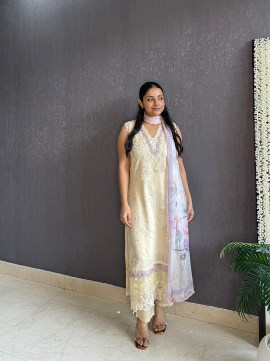 Pure cotton designer kurta set