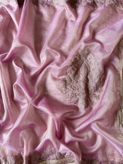 Premium tissue silk hand embroidered suit