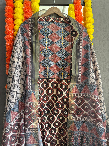 Pure cotton ajrakh suits
