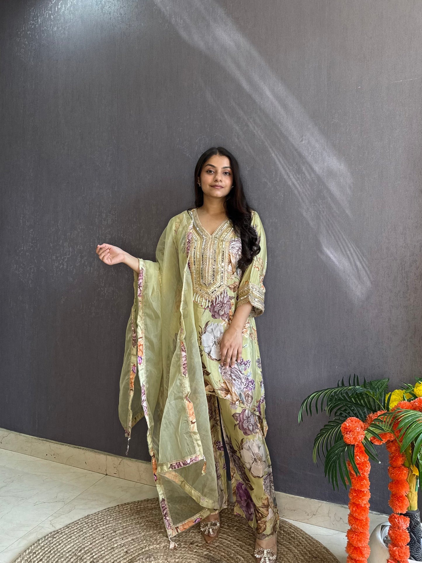Mirrorwork Pakistani Suit